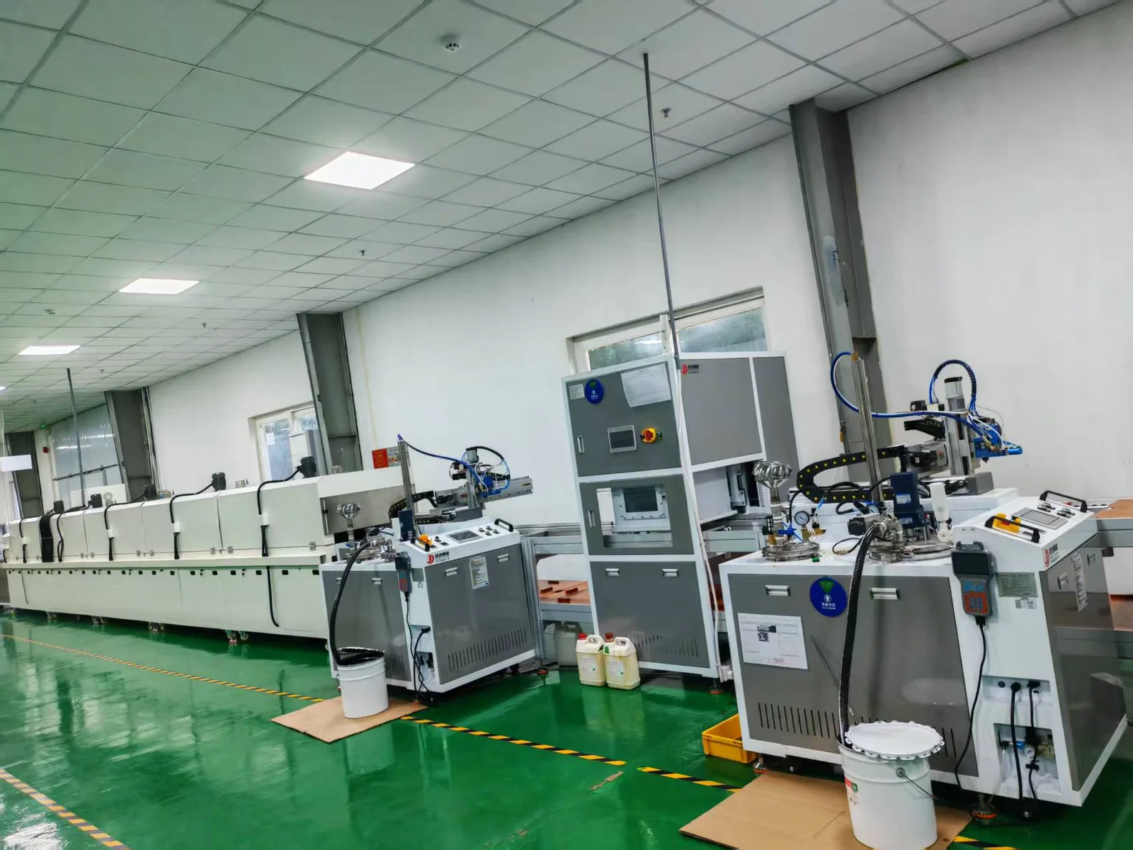 Automated SMT assembly workshop inside the LED lighting factory